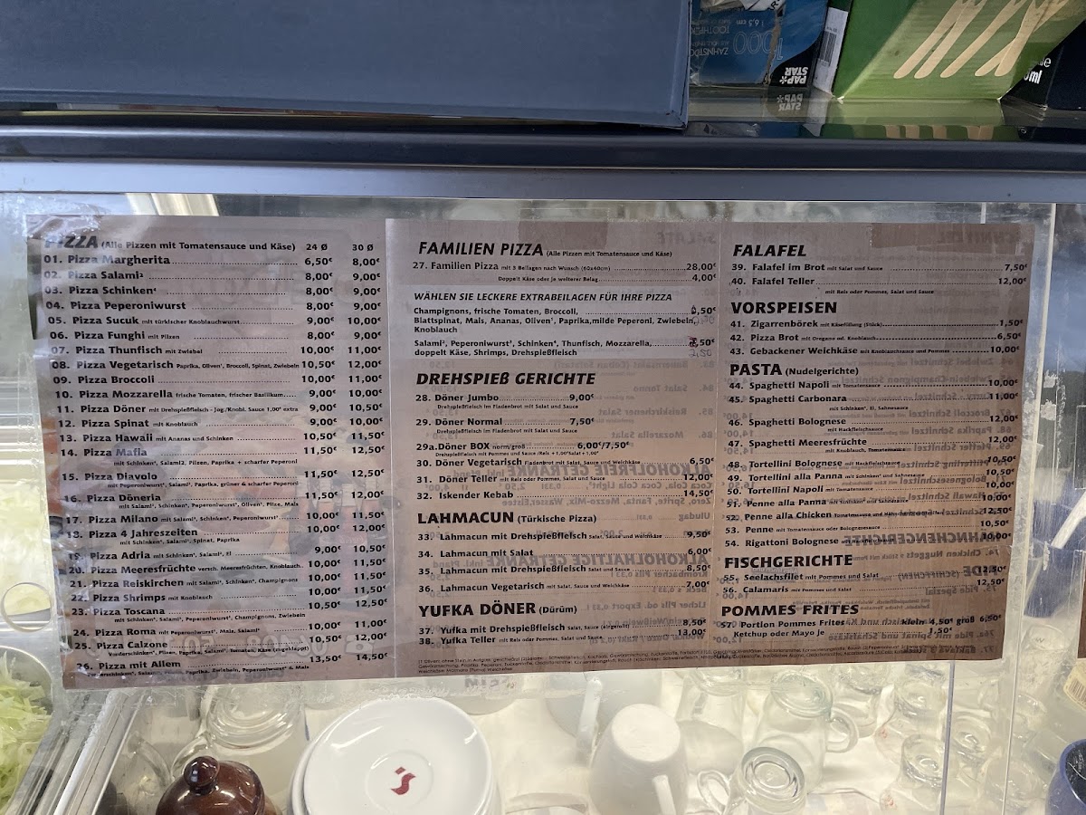 Menu Die Döneria Reiskirchen-1