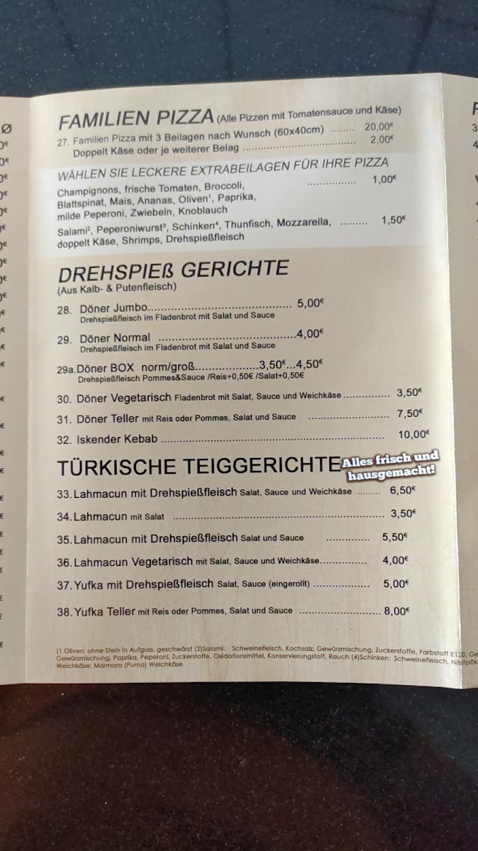 Menu Die Döneria Reiskirchen-5