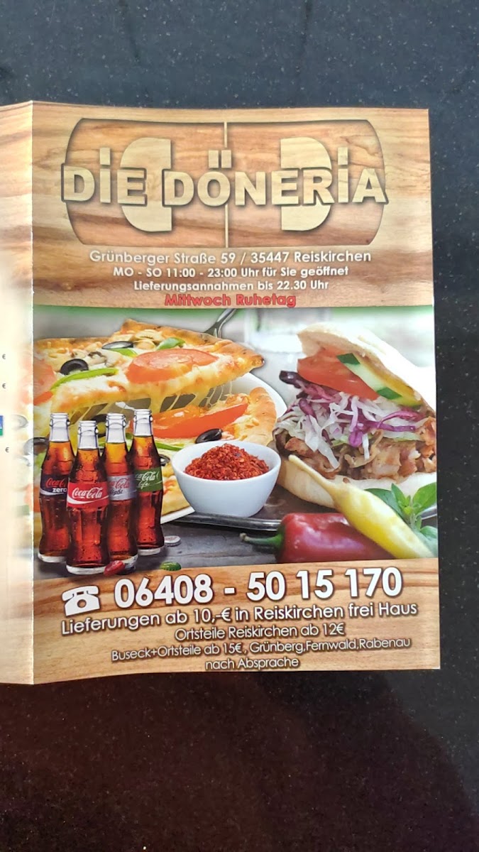 Menu Die Döneria Reiskirchen-6